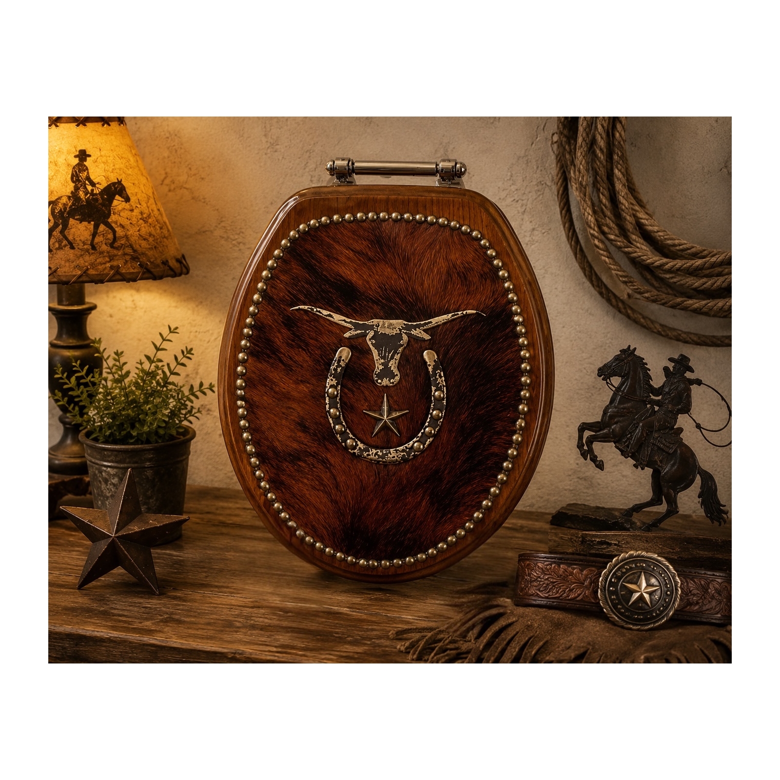 Longhorn Star Toilet Seat